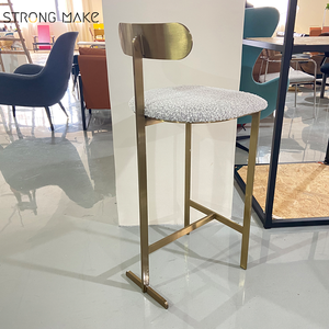 Sillas modernas <span class=keywords><strong>de</strong></span> lujo <span class=keywords><strong>de</strong></span> acero inoxidable <span class=keywords><strong>para</strong></span> cocina, muebles <span class=keywords><strong>de</strong></span> comedor, taburetes <span class=keywords><strong>de</strong></span> Bar <span class=keywords><strong>de</strong></span> Metal dorado <span class=keywords><strong>de</strong></span> altura <span class=keywords><strong>de</strong></span> mostrador <span class=keywords><strong>para</strong></span> Cocina - Product Image 4