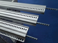 Rail horizontal C-BOX sur mesure, fourni par l'usine, avec insert fileté M2.5 M3 63HP 34561-363