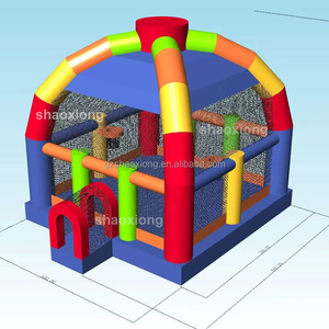 Castillo Hinchable Comercial Arcoíris Brincolines Saltarines Combo Trampolines con Techo para Niños Casa de Rebote Hinchable - Product Image 2