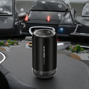 Diffuseur d'aromathérapie en métal, vaporisateur de lumière ambiante moderne de luxe, parfum de <span class=keywords><strong>voiture</strong></span> noir, liquide rechargeable alimenté par USB - Product Image 5