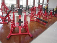 Presse horizontale iso-latérale de banc chargée de plaque d'équipement de forme physique commerciale de gymnase