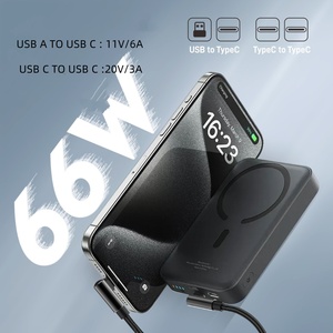 25cm/50cm nylon bện 66W USB A để USB C nam cáp sạc nhanh sạc cho điện thoại di động máy tính bảng Powerbank chiếu - Product Image 6