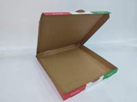 Boîte à pizza en carton ondulé personnalisée, papier kraft de qualité alimentaire, emballage pour pizza à emporter, boîte à pizza pour livraison de restaurant