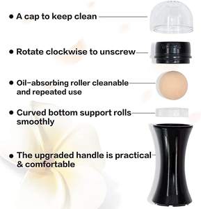 Rouleaux de <span class=keywords><strong>pierre</strong></span> <span class=keywords><strong>volcanique</strong></span> réutilisables portables pour le contrôle de l'huile faciale Outil de beauté T-zone pour les soins de la peau Avantages raffermissants - Product Image 3