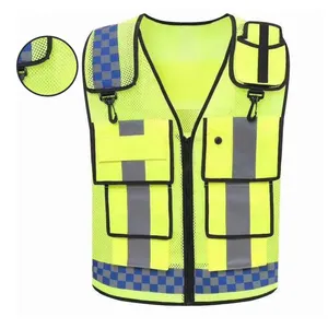 High Vis Work Reflective Safety Clothing Vest Roadway security vests with logo engineer