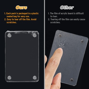 2.36x3.54 inch Acrylic tủ lạnh từ khung cho Fujifilm Instax Mini, hai mặt ảnh tủ lạnh, hình ảnh hiển thị khung - Product Image 3