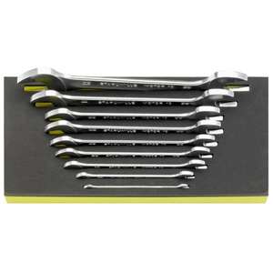 STAHLWILLE - 96838779 Double <b>open</b> <b>ended</b> <b>spanners</b> in TCS inlay (9 pcs.) - EAN 4018754191284 OTHER TOOL SETS - Product Image 1
