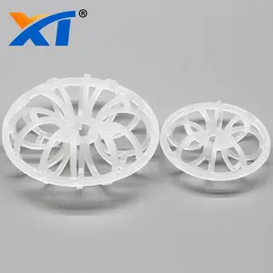 XINTAO plastic teller rosette ring scrubber tower packing 25mm 59mm PP PVC PVDF tellerette packing ring