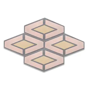 하이 퀄리티 프리미엄 모자이크 <span class=keywords><strong>Lola</strong></span> Boheme 육각 시멘트 세라믹 타일 거실 욕실 인테리어 벽 내화 벽돌 전통 - Product Image 1