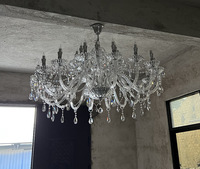 Lustre LED en cristal K9 européen de luxe, pour mariage, salon, salle à manger, chambre, intérieur, maison, fabrication en gros.