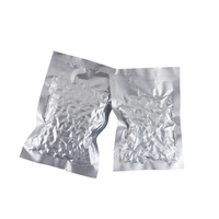 Sacs en aluminium refermables à chaud, couleur argent, 100 unités, emballage à 3 côtés, sacs en Mylar pour le stockage des aliments à Long terme