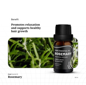 Essence Botanique Revitalisante au Romarin à Base de Plantes en Gros avec Propriétés Nourrissantes pour le Cuir Chevelu pour Favoriser la Vitalité Capillaire - Product Image 3
