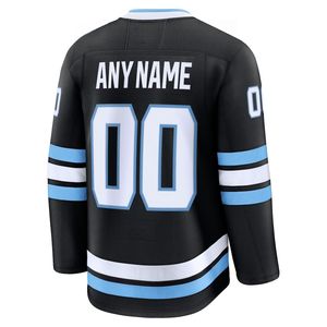 ยูทาห์ แมมโมธ # 9 เคลลเลอร์ # เสื้อฮอกกี้น้ำแข็งคูลลีย์ 92 แบบเย็บติด สำหรับทุกเพศ สีดำขาว ระบายอากาศได้ดี แขนสั้น - Product Image 2