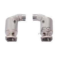 Tubería de Escape de Alto Flujo de Acero Inoxidable T304 de 200 Celdas para Porsche 991.2 3.0T 2016-2017, Tubo de Escape para Mejora de Potencia del Motor