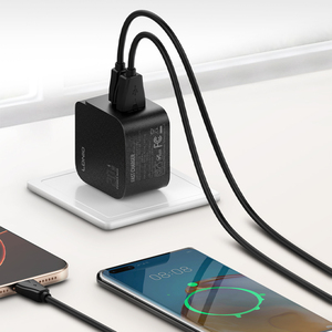 شاحن حائط LDNIO جديد 20W GAN بمنفذي <span class=keywords><strong>USB</strong></span>-C PD سريع عالمي للهاتف، شاحن جداري صغير جداً بمنفذ <span class=keywords><strong>USB</strong></span>-C - Product Image 4
