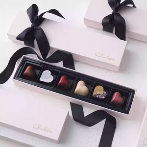 Emballage personnalisé pour 4, 9 ou 12 chocolats, boîtes cadeaux pour truffes, boîtes en papier écologiques, boîtes en papier rigide, boîte de luxe - Product Image 4