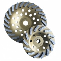 Disque de meulage diamanté turbo M14 de 125 mm, qualité européenne, meulage rapide, grain 40/50 #    Pour béton, pierre, granit, maçonnerie, sol