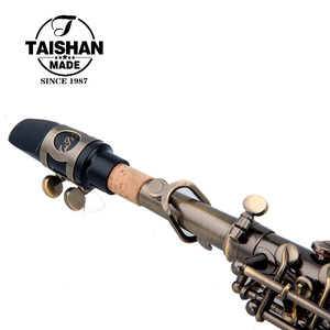 Sassofono Soprano Taishan TSSS-650Q in Ottone Anticato Stile Vintage, Finitura Laccata di Livello Professionale, Tonalità Bb per Performance - Product Image 5