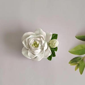 Diffusore Moderno per Bocchette dell'Aria Condizionata Auto, Ornamento di Alta Gamma, Decorazione Floreale in Gesso a Forma di Peonia, Aromaterapia Solida per Rimozione Odori - Product Image 6