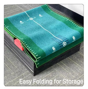 เกมฝึกซ้อมกอล์ฟแบบพกพาทั้งในร่มและกลางแจ้ง พร้อมปั๊มลมสำหรับปรับระดับความลาดเอียงและแผ่นรองกอล์ฟปรับระดับความลาดเอียงได้ - Product Image 3