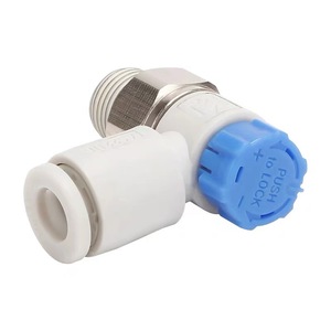 Válvula de control de velocidad ajustable Sway AS1201F/2201F-M5-04A 3/8 pulg. tipo inserto, válvula de aceleración neumática para gas a temperatura normal - Product Image 2
