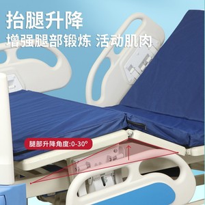 Manual Nursing <b>Bed</b> With Abs Headboard And Footboard For Elderly Care And Rehabilitation Use - Product Image 3