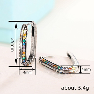 Orecchini a Cerchio Trendy per Donne, Gioielli Eleganti e Raffinati alla Moda - Product Image 5