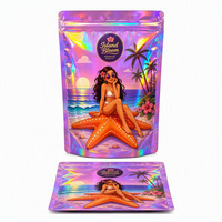 Sacs Doypack en Mylar PE de qualité alimentaire, anti-odeur, thermoscellables, avec fermeture éclair, écologiques, personnalisables avec logo, 3.5g/7g/14g, vente en gros