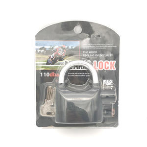 विद्युत अलार्म ताला, काले एल्यूमीनियम मिश्र धातु आउटडोर बाइक दरवाजे और खिड़कियां उच्च डेसीबल यू-प्रकार अलार्म ताला - Product Image 5