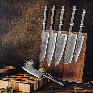 Juego de <span class=keywords><strong>Cuchillos</strong></span> de Cocina de Acero Damasco, 67 Capas, <span class=keywords><strong>Cuchillos</strong></span> Japoneses Kiritsuke Nakiri, <span class=keywords><strong>Cuchillos</strong></span> Utilitarios con Mango de Fibra de Carbono Negra - Product Image 4