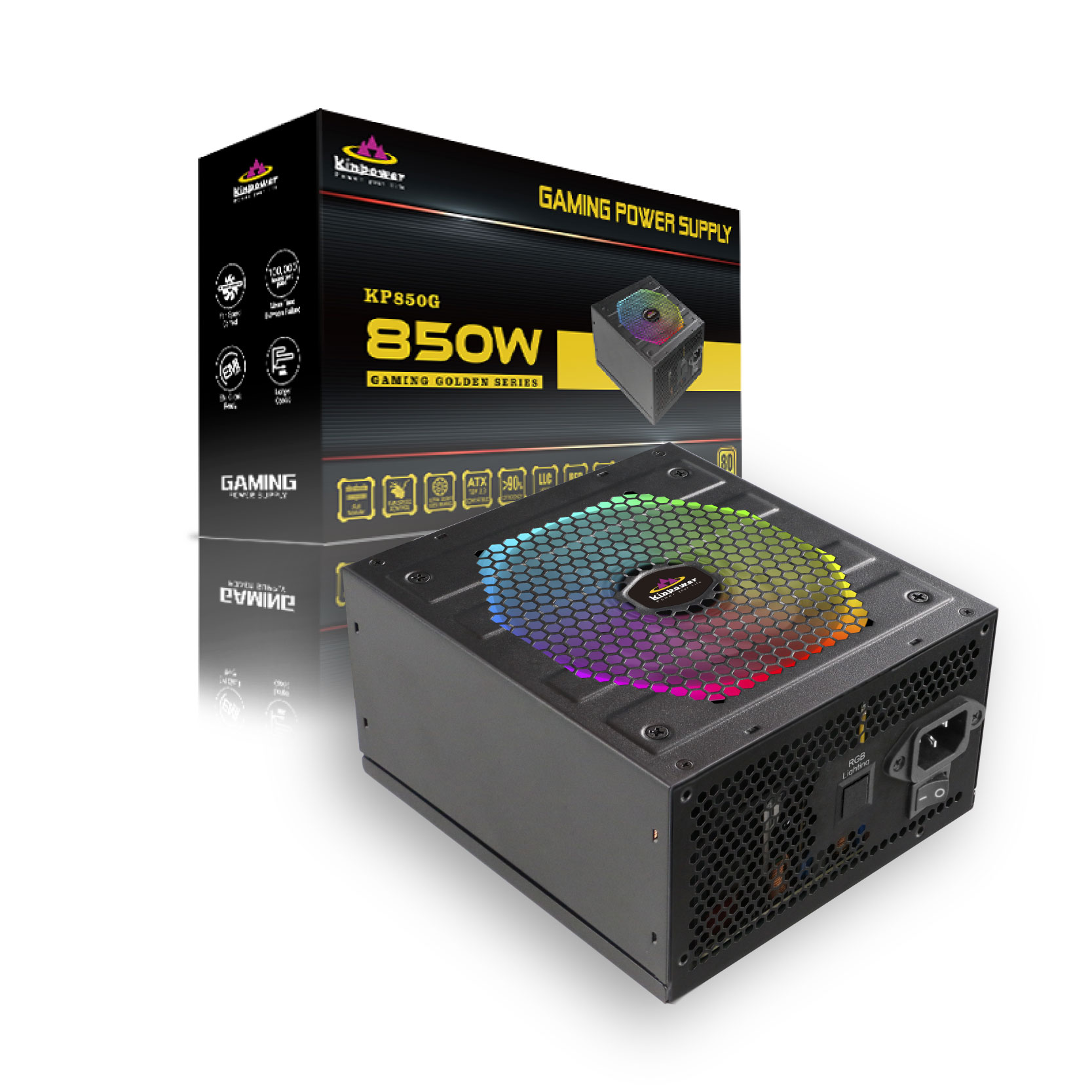 Fonte de energia para PC 850W PCIE 5.0 Gaming, mais nova fonte de energia para PC Psu, venda direta da fábrica