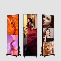Écran d'affichage numérique LED portable GOB, indice de protection IP65, pliable, P1.5 P1.86 P2.5, pour la publicité et l'animation en intérieur et en extérieur