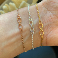 Infini Géométrique Vie Espoir Femme Minimaliste Bijoux Cadeau Trendy Modern Fantasy Collier Infinity Bracelet