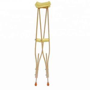 Muletas Axilares de Madera Ligeras Ajustables, en Oferta, las Más Económicas, Proveedor - Product Image 1