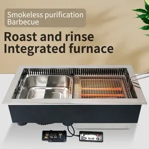 Yawei 660 Commercial Baking And Rinsing Integrated Oven Barbecue Stove Fire Boiler