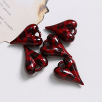 Vintage 27*20mm imprimé léopard 3D en forme de coeur pendentifs acryliques pour boucles d'oreilles sacs porte-clés résultats