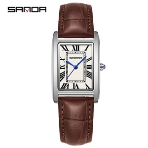 Sanda 1150 חם מכירה יוניסקס wristwatch רטרו קוורץ מרובע עם רצועת עור עמיד למים סגנון קסם - Product Image 6