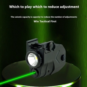 Săn Bắn Ngoài Trời Chiến Thuật Đèn Pin Với Màu Đỏ Và Màu Xanh Lá Cây Ánh Sáng <span class=keywords><strong>Laser</strong></span> An Ninh Tuần Tra Thấp Treo Đường Sắt Định Vị Cho Săn Bắn - Product Image 2