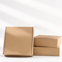 Boîte d'expédition en papier kraft ondulé brun recyclé, personnalisable avec logo, 2 mm, pour e-commerce, vente en gros