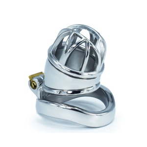 Jaula de Castidad Masculina FRRK Strong Lock, Dispositivo de Castidad de Acero Inoxidable 304, Jaula de Castidad con Bloqueo para Pene, Juguetes Sexuales para Hombres, Sissy Gay - Product Image 6