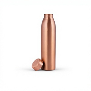 Bouteille d'eau en cuivre écologique de qualité alimentaire, résistante au lave-vaisselle et à l'eau bouillante, anti-corrosion, avec infuseur à thé pour 350ml-1000ml - Product Image 3