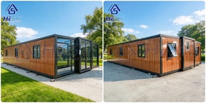 Ship in 20 Days 20Ft 40Ft Prefab Container Expandable House 2 Bedroom 1 Bathroom Galvanized Folding Mobile Relocatable Home - Product Image 3