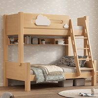 Meubles de chambre à coucher pour enfants, faciles à assembler, lit Double en bois massif