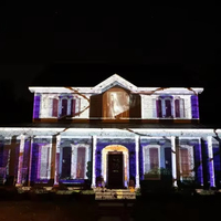 Éclairage d'événements dynamique pour projection mapping portable télécommandée, publicité 3D sur façade, spectacle de projection immersive