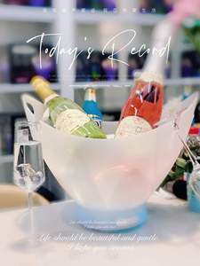 Grand seau à glace LED de 7 L avec haut-parleur Bluetooth et lumière à changement de couleur automatique 7 couleurs pour refroidisseur de bière, vin et <span class=keywords><strong>champagne</strong></span> pour bar et fête - Product Image 4