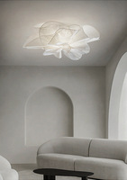 Lustre moderne en forme de fleur, luminaire suspendu au design chaleureux, lampe LED de plafond