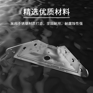 Stainless Steel Angle Bracket Triangular Right Angle Support Connector For Wardrobes Beds <b>Tables</b> Bookshelves Durable - Product Image 1