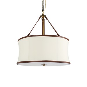 โคมไฟระย้าทองเหลือง6หัวสไตล์วินเทจสำหรับห้องนอนโรงแรมทำจากทองแดงสไตล์อเมริกันปรับแต่งได้ - Product Image 1