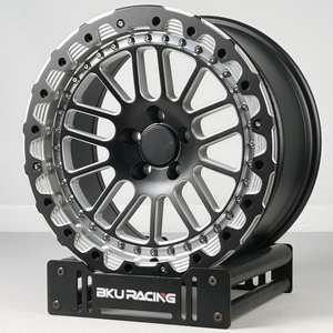 Jantes Beadlock KW 5x120.65 Drag 17 18 19 pouces Roues noires en alliage d'aluminium forgé sur mesure pour <span class=keywords><strong>Corvette</strong></span> C4 <span class=keywords><strong>C5</strong></span> C6 C7 C8 <span class=keywords><strong>Z06</strong></span> - Product Image 2