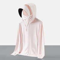Veste légère à séchage rapide avec logo personnalisé en soie glacée Protection solaire Rash Guard Protection UV Hommes Femmes Veste d'été avec capuche